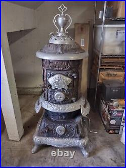 Antique Bell Summit Potbelly Stove Rare With Crank