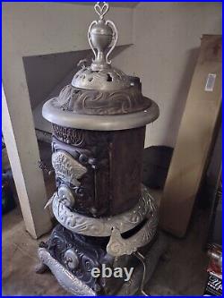 Antique Bell Summit Potbelly Stove Rare With Crank