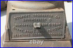 Antique Buckeye Inqubator No. 117 Cast Iron Stove Springfield OH Patent 1928