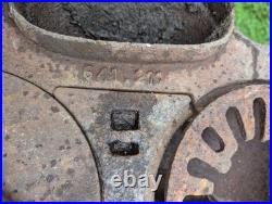 Antique CAST IRON WOOD-BURNING STOVE