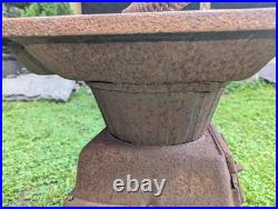 Antique CAST IRON WOOD-BURNING STOVE