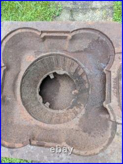 Antique CAST IRON WOOD-BURNING STOVE