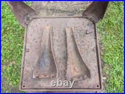 Antique CAST IRON WOOD-BURNING STOVE