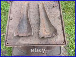 Antique CAST IRON WOOD-BURNING STOVE