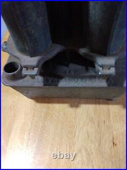 Antique CLEVELAND NO 2 Cast Iron Double Burner Kerosene Sad Iron Heater