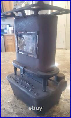 Antique C. O. & G. S. Co Kerosene Sad Iron Heater Gardner Mass USA Cast Iron Stove