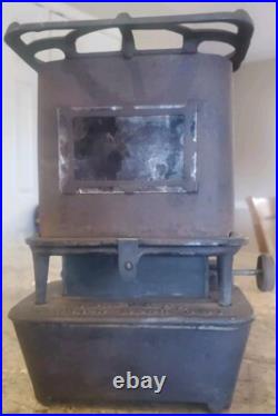 Antique C. O. & G. S. Co Kerosene Sad Iron Heater Gardner Mass USA Cast Iron Stove