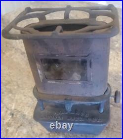 Antique C. O. & G. S. Co Kerosene Sad Iron Heater Gardner Mass USA Cast Iron Stove