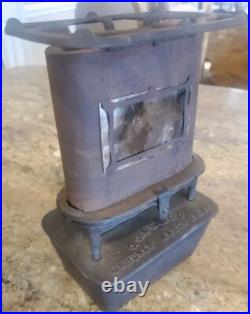 Antique C. O. & G. S. Co Kerosene Sad Iron Heater Gardner Mass USA Cast Iron Stove