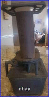 Antique C. O. & G. S. Co Kerosene Sad Iron Heater Gardner Mass USA Cast Iron Stove