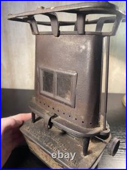 Antique C. O. & G. S. Co Kerosene Sad Iron Heater Gardner Mass USA Cast Iron Stove