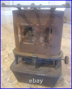 Antique C. O. & G. S. Co Kerosene Sad Iron Heater Gardner Mass USA Cast Iron Stove