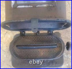 Antique C. O. & G. S. Co Kerosene Sad Iron Heater Gardner Mass USA Cast Iron Stove