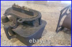 Antique C. O. & G. S. Co Kerosene Sad Iron Heater Gardner Mass USA Cast Iron Stove