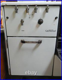 Antique Ca 1931 Glenwood Range Cast Iron Porcelain Gas Kitchen Stove Oven