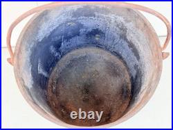 Antique Cast Iron 3 Leg Bean Pot Kettle, Cowboy Campfire, Calderon Gate Mark