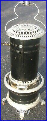 Antique Cast Iron #4 BARLER'S IDEAL Oil Kerosene Parlor Cabin Heater Stove