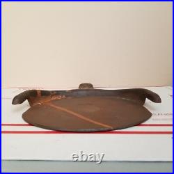 Antique Cast Iron Ash Pan Tray Shovel Wood Stove Bucket Pie Lifter GLO 17 VTG