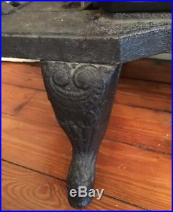 Antique Cast Iron Box Stove Yule 18 Great Detail From 1880 Home