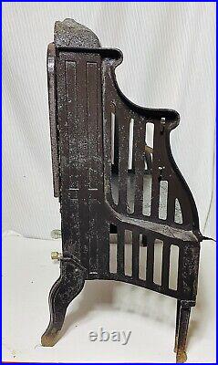 Antique Cast Iron Century Gas Heating Stove Model No. 710 With Ceramic Inserts