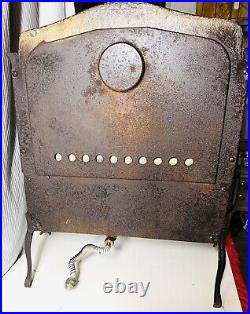 Antique Cast Iron Century Gas Heating Stove Model No. 710 With Ceramic Inserts