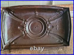 Antique Cast Iron Decorative Parlor Stove Top With Finial