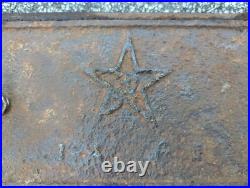 Antique Cast Iron Door with Frame for Stove Soviet Union Star AS IS
