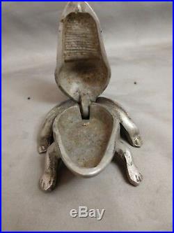 Antique Cast Iron Frog Match Safe Advertising Pointer Stoves and Ranges