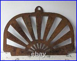 Antique Cast Iron Furnace Door Record Stove Furnace About 16x23