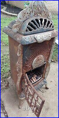 Antique Cast Iron Gas Heater Sun Ray No. 200