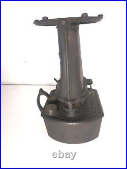 Antique Cast Iron Iron Clad Lamp Stove Pat. 1885