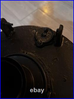 Antique Cast Iron Kerosene Parlor Stove FiligreeTop Early 1900s Pot Belly Heater