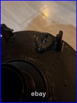 Antique Cast Iron Kerosene Parlor Stove FiligreeTop Early 1900s Pot Belly Heater