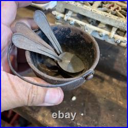 Antique Cast Iron Miniature Salesman's Sample Doll House EAGLE Toy Stove