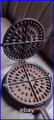 Antique Cast Iron No. 9-10 Waffle Maker