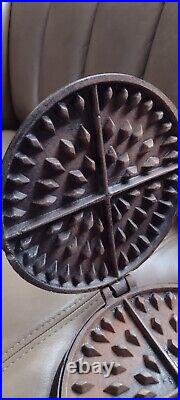 Antique Cast Iron No. 9-10 Waffle Maker