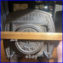 Antique Cast Iron Oven Door From Plymouth Vt. 1839