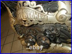 Antique Cast Iron Parlor Stove Airtight Stewart No. 30