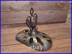 Antique Cast Iron Parlor Stove Decorative Topper Finial Ornament-Trophy Style