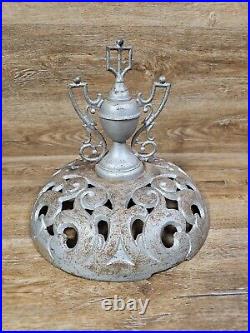 Antique Cast Iron Parlor Stove Heater Decorative Topper Top Finial Ornament 26
