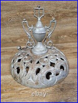 Antique Cast Iron Parlor Stove Heater Decorative Topper Top Finial Ornament 26