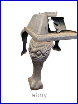 Antique Cast Iron Parlor Stove Ornate Victorian Style Decorative Legs Antique