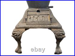 Antique Cast Iron Parlor Stove Ornate Victorian Style Decorative Legs Antique