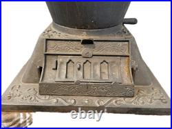 Antique Cast Iron Parlor Stove Ornate Victorian Style Decorative Legs Antique