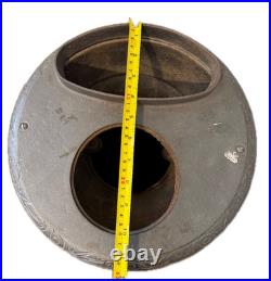 Antique Cast Iron Parlor Stove Ornate Victorian Style Decorative Legs Antique