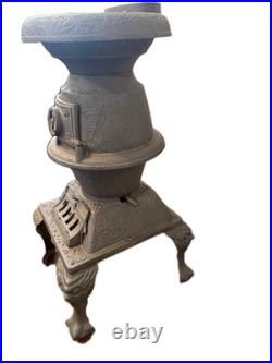 Antique Cast Iron Parlor Stove Ornate Victorian Style Decorative Legs Antique