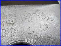Antique Cast Iron Patent April 16 1878 Dockash Stove Part DZ9 1886