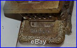 Antique Cast Iron ROYAL ESTHER Stove Works Salesman Sample Miniature Toy Stove