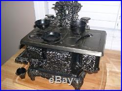 Antique Cast Iron Salesman Sample Stove-next To None In Condition-see Pic's