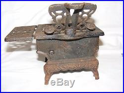 Antique Cast Iron Salesman's Sample Crescent Stove Range Miniature Model